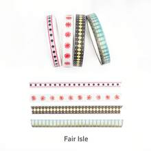 4 PCS Polka Dot And Striped Patterns Mini Washi Tape Set For Scrapbooking, Card Making And Simple Gifts For Friends And Classmates - Multicolor - View 18
