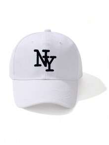 1pc Women's Solid Color Fashion New York Letter Printed Baseball Cap, Stylish And Versatile, Suitable For Outdoor Sports And Daily Wear In Spring, Summer And Autumn - A - View 19