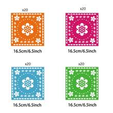 10pcs/20pcs/40pcs/80pcs/Set, Holiday Party Plates, Mexican May 5th Holiday Party Decorations Mexican Paper Disposable Plates Napkins For Taco Carnival Birthday Baby Party Tableware, Reusable Mexican Napkins Carnival Cocktail Napkins Mexican Carnival Table Decorations Party