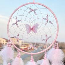 Creative Home Decor Dreamcatcher Windchime Hanging Ornament, Handmade Girly Style Room Decoration, High-End Gift For Birthday - Multicolor - View 6