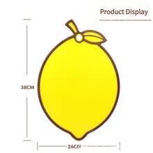 1 块水果切菜板 ~ 柠檬 ~ 西瓜 ~ 小柠檬 ~ 婴儿食品水果切菜板 ~ 家庭厨房野餐瓜形悬挂式塑料切菜板切菜板切肉小柠檬 - 彩色 - 查看 6