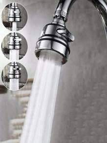 1pc 3-Mode Kitchen Faucet Filter, 360° Swivel Bathroom Sink Faucet Extender With Anti-Splash Shower Head, Home Bathroom Decoration. Small Kitchen & Bathroom Tool