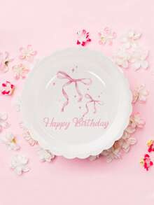 40 pièces/set Ensemble de vaisselle thème nœud rose, décorations de table d'anniversaire roses mignonnes, contenants alimentaires jetables thème nœud rose, décorations de table en papier pour célébrations, décorations de baby shower, plateaux alimentaires décorés pour révélation de sexe, gobelets à boissons jetables roses, ensemble de vaisselle jetable pour pique-nique et camping extérieur, plateau à gâteau de cuisine, faveurs de fête, comprend 8 assiettes de 7 et 9 pouces, 8 gobelets en papier et 16 serviettes, faveurs de fête - arc rose - Voir 10