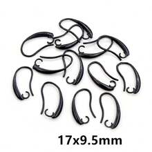 20 件 19x10 毫米/17x9.5 毫米黄铜法式耳环钩线镶嵌 DIY 小耳环钩珠宝制作配件指环 - earring hooks - 查看 17