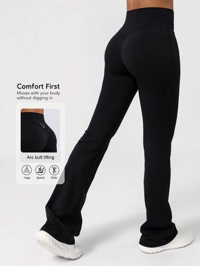 Sodalemon Women'S Tight-Fitting Dancing Flared Yoga Sports Pants Tights