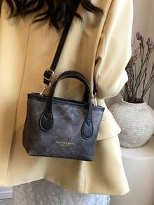 Bolso de hombro diagonal de diseño pequeño, de moda y elegante, modelo 2024 - Negro - Ver 3