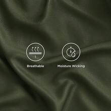 Bedsure Queen Sheet Set, Cooling Sheets For Queen Size Bed Set, Rayon Derived From Bamboo, Breathable & Soft Deep Pocket Up To 16 Inches, Hotel Luxury Silky Bedding, Bedsheet & Pillowcases, Dark Grey - 22 - 橄欖綠 - 查看 4