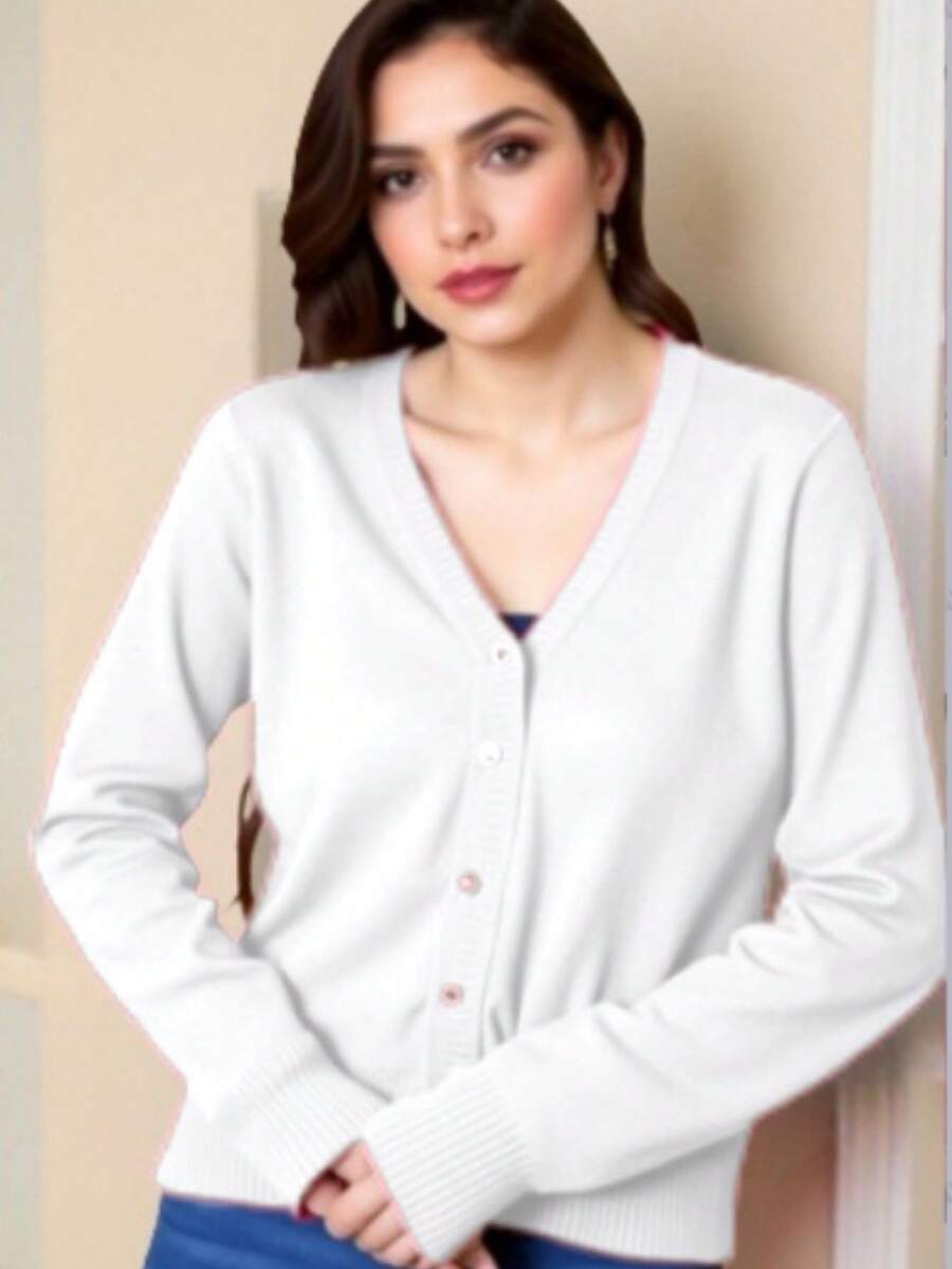 Women Cardigans - Weiss - Übersicht 1