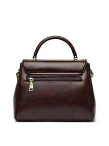 Dedoo Bolso de mujer con tapa abatible de dos capas, bolsos cruzados de lujo casuales, bolsos de mano de alta calidad, bolsos de mensajero de moda
