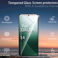 Set da 4 pezzi compatibile con Xiaomi Redmi 14C - 2 pezzi di pellicola protettiva in vetro temperato per schermo + 2 pezzi di pellicola protettiva in vetro temperato per fotocamera, pellicola protettiva anti-graffio per 14T/14T PRO/14/13T/13C/13T Pro, regalo per compleanni, famiglia, amici, protezione per schermo del telefono, accessori per telefono, impermeabile, antiurto, anti-caduta, anti-impronta digitale, copertura completa