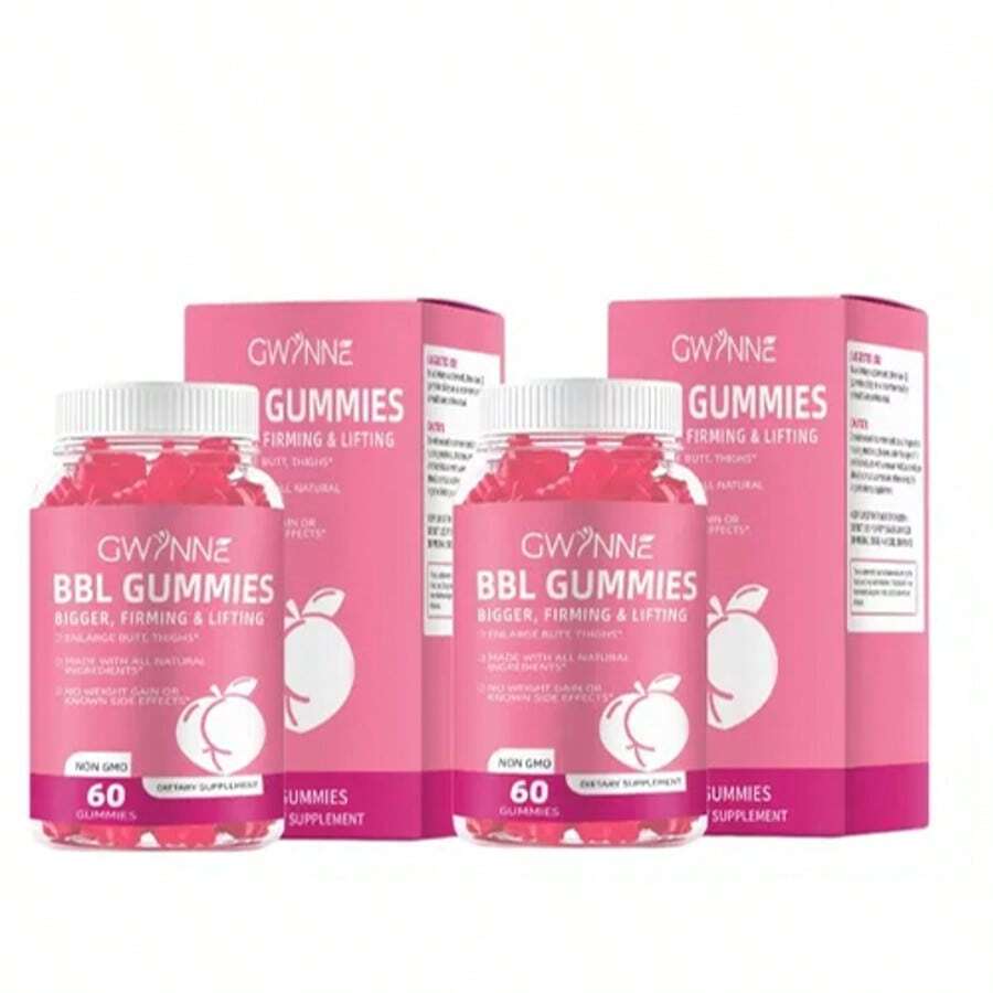 2PCS Gwynne Fenogreco Woman Curves Mejora Tu Busto Y Glúteos 60 Caramelos Blandos Sabor Natural Regalos para el Día de la Madre - 2 piezas - Ver 1