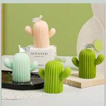 1pc Cactus Scented Candle,Handmade Souvenir,Home Creative Decorative Item