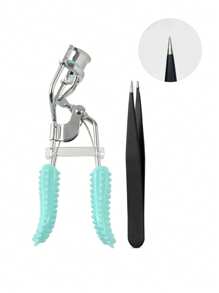 2pcs Set Portable Makeup Novice Eyelash Curler & Long-Lasting Eyelash Curler Tool Kit - Natural Universal Eyelash Curler