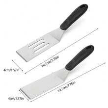 1/2 Pezzi Spatole da cucina piccole in acciaio inossidabile, da usare per cuocere brownies, biscotti, lasagne, servire torte, spatole da cucina e da servire pancake, utensili da cucina per ristoranti