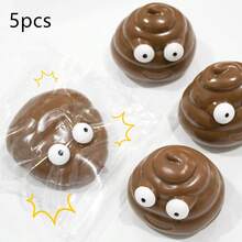 1/3/5pcs Creative Fluid Poop Squishy Toy - Squishy Stress Relief Poop Ball - Stretchy, Hilarious Squeeze Toy For Stress & Anger Management - Multicolor - View 11