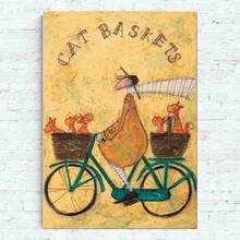1 pezzo Stampa d'arte vintage di Sam Toft, cartellone, opera d'arte per decorazione di pareti di casa, ufficio, camera da letto, soggiorno, cucina, con opzione di cornice