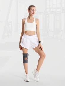 Gym Sports Knee Support Unisex - Adjustable Neoprene Knee Pad With Stabilizer For Basketball Hiking Running Squats, Breathable Non-Sticky Fit