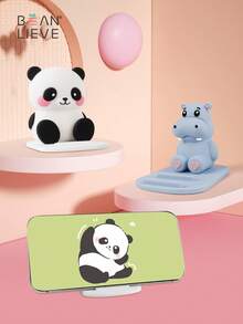 beanlieve Stojak na telefon stacjonarny z uroczymi wzorami zwierząt dostępny w wielu kolorach kompatybilny z 'em, telefonem z Androidem, prezentem urodzinowym, dla rodziny, przyjaciół, uchwytem na telefon, akcesoriami do telefonów - wielobarwność - Zobacz 4