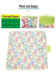 1pc Picnic Blanket | Beach Mat | Picnic Rug | Picnic Tote, 600D Oxford Cloth, Multi-Functional Camping Mat/Household Garden Game Mat, Dust/Moisture-Proof Pad, Suitable For Spring/Summer, Indoor/Outdoor Camping, Beach, Outing, Lawn, Riverside, Wedding Season, Graduation Season, Back To School Season, Halloween, Christmas Party Mat (Two Different Covers, Different Pastes, Random Delivery! Ps: The Effect Of Opening Is The Same)