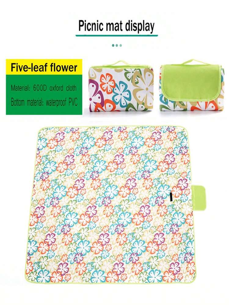 (Oferta del día) 1 pieza Manta de picnic | Esterilla de playa | Esterilla de picnic | Bolsa de picnic, hecha de tela Oxford 600D, esterilla multifuncional para camping / jardín de uso doméstico, a prueba de polvo / humedad, adecuada para todas las estaciones, ideal para interiores, exteriores, camping, jardín, playa, salidas, césped, Halloween, Navidad, Pascua, mantel (¡Dos cubiertas diferentes, patrones diferentes, entrega al azar! Ps: El efecto de apertura es el mismo) - Multicolor - Añade 15