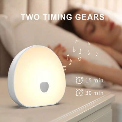 1pc LED White Noise Night Light, RGB Sleep Night Lamp With Natural Sound Effects, Color Changing, Sleep Timer And USB Charging, Soothing White Noise Generator To Improve Sleep And Relaxation