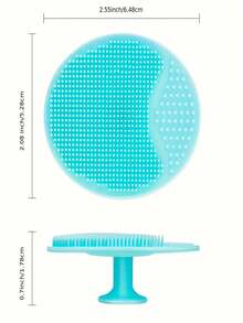 2pcs Soft Silicone Facial Cleansing Brushes - Gentle Exfoliating & Deep Pore Cleaning Skin Care Tools,Gift - Multicolor - View 4