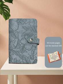 100 envelopes impressos em relevo, desafio para economia de dinheiro, organizador multifuncional portátil para armazenamento de folhas soltas, material escolar, volta às aulas