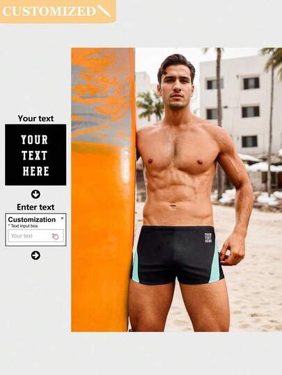 Customize A Swimsuit And Upload The Desired Text To Generate A Print Production