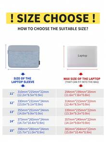 canvas artisan Shockproof PU Laptop Bag Notebook Bag Laptop Sleeve Case Compatible With Lenovo Compatible With Macbook - Multicolor - View 4