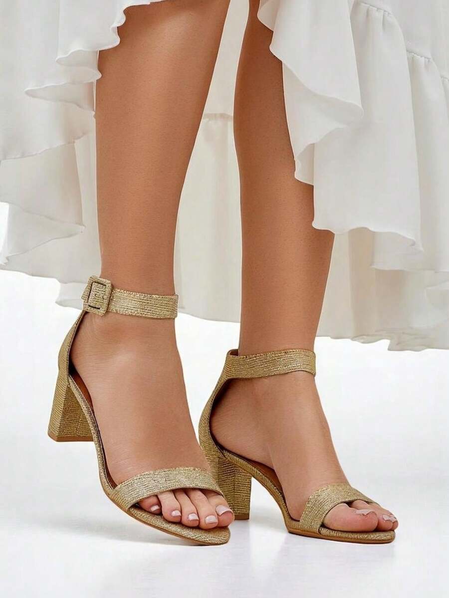Glitter Women's Sandals - Gold - View 1