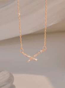 1 gargantilha com cruz celestial para mulheres - presente delicado de verão, colar leve para praia (aniversário, dia dos namorados, dia das mães)