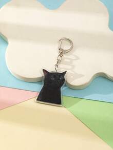 1 pieza Nuevo llavero/colgante/accesorio para mochila/bolso/coche con diseño creativo de gato meme de acrílico, con gato gritando, gato de ojos cruzados, gato sacudiendo la cabeza, gato enojado mirando fijamente, en estilo gótico y Y2K, un regalo divertido para amigos - Multicolor - Ver 18