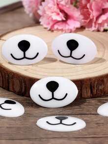 Bộ 30 món mắt và mũi động vật - Đồ thủ công bằng nhựa cho Amigurumi, điêu khắc mềm và nghệ thuật vải | Bộ mắt và mũi tự làm bền chắc (Nhiều kích cỡ) - Đen và trắng - Xem 10