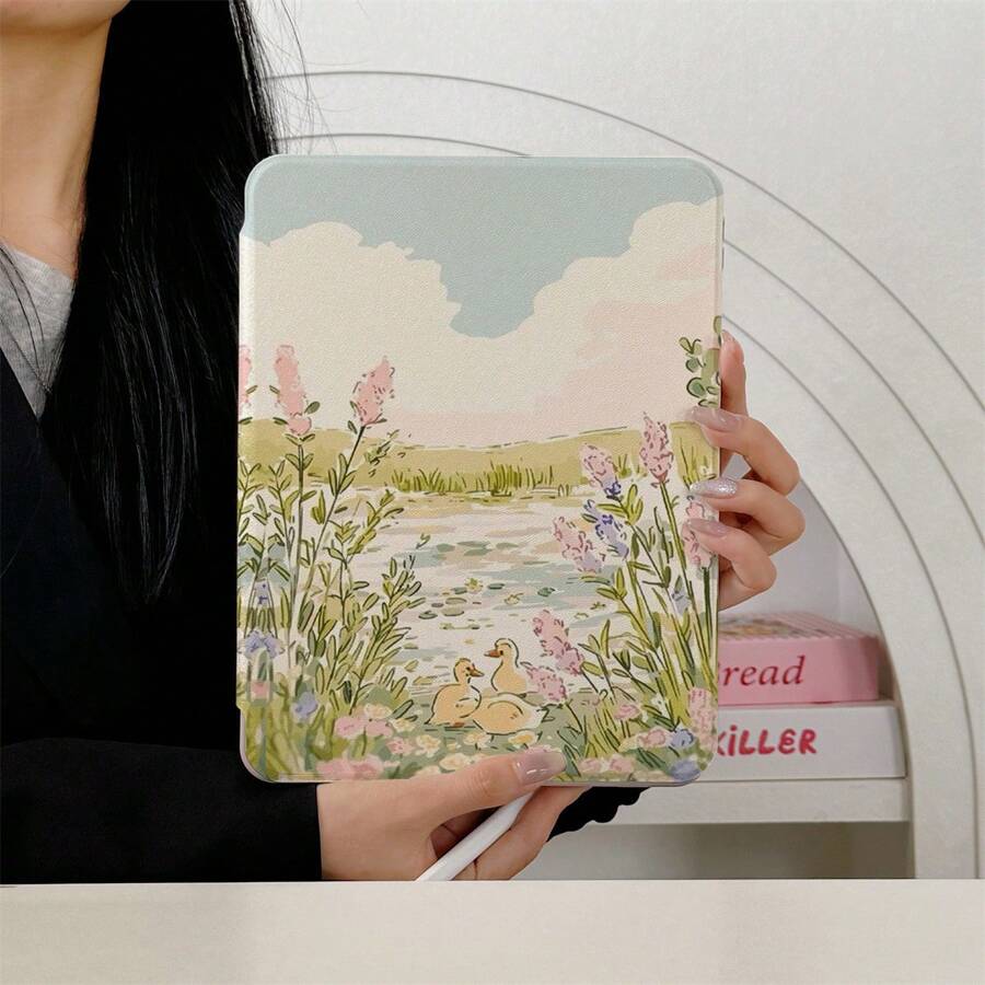 360° drehbare & faltbare Schutzhülle kompatibel mit IPad Air 6/5/4 & IPad 10 (10.9 Zoll) - Kompatibel mit Apple IPad Pro 2024, Air M3/A16 2025 - Kompatibel mit Samsung Galaxy Tab S9 FE+/S10/S8, ideal für Arbeit, Reisen und Entspannung zuhause