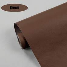 1卷自粘人造革补丁，适用于沙发修补、汽车内饰、皮革床翻新、软硬装饰覆盖——防褪色、强力粘性、耐磨、耐用、抗撕裂、抗拉伸，颜色可选：黑色/棕色/白色/蓝色/橙色