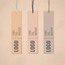 Custom 50PCS 1x3.5 Inches Paper Hang Tags With White/Black Nylon String, Thank You Gift Tags, Personalized Gift Jewelry Clothing Price Labels Tags,Perfect Thank You Tags For Weddings, Parties, Events ,Hanging Tags For Gift Wrapping, Multipurpose Tags - White - View 7