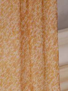 1 buah Syal/Selendang Motif Cat Air Bohemian untuk Wanita, Pembungkus Pelindung Matahari Serbaguna, Elegan untuk Pemakaian Sehari-hari, Dapat Juga Digunakan Sebagai Jilbab atau Jubah - Kuning - View 3