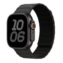 Magnetisches Silikon Armband kompatibel mit Bändern in Größen 45mm, 44mm, 40mm, 42mm, 46mm, 41mm, 49mm, 38mm, Sport Armband kompatibel mit Watch Series 10, SE, 9, 8, 7, Ultra 2, Zubehör für Damen und Herren