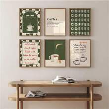 1 Pc Optional Frame Posters Wall Arts Coffee Diver Poster Coffee Canvas Painting Kitchen Gallery Print Wall Art Picture For Home Decoration Coffee Lover Gift ,Wall Art With Frame Kitchen Decor