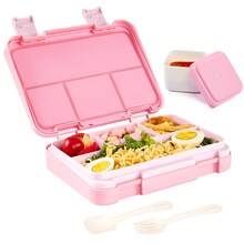 1个防漏便当盒，可拆卸零食盒，调味盒，适合作为工作礼物，可重复使用，方便的餐食和零食包装容器，学习用品 - 彩色 - 查看 13