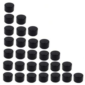 20pcs/Box, 10g Capacity Separating Bottles, Black Opaque Separating Boxes, Mini Cream, Eye Cream, Nail Polish Empty Bottles, Separating Containers