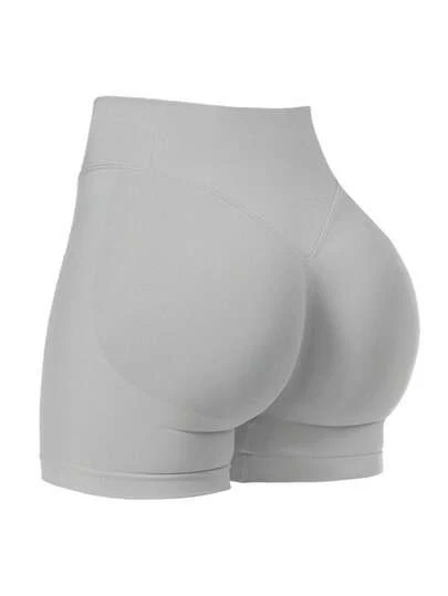 Sömlösa yogashorts med hög midja för kvinnor - Stretchiga rumplyftande, lämpliga för löpning, fitness och utomhusaktiviteter | Modernt utseende | Stretchigt tyg