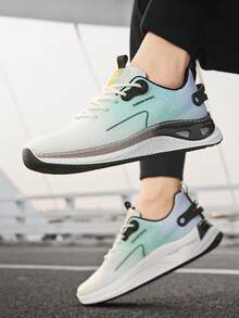 2025新款男士透气网眼休闲运动鞋，四季气垫减震防滑跑步鞋，舒适时尚，适合户外运动、跑步、健身房 - 彩色 - 查看 4