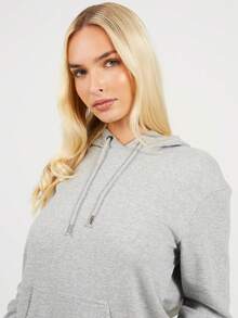brave soul Classic Hooded Sweatshirt, Grey - Grey - View 4