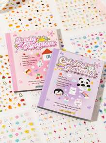 1pc Dopamine 3.0 Mini Decorative Sticker Book, Suitable For Scrapbooking, DIY Planner, Album Decoration, Card Making,School Supplies,Back To School