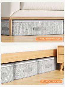 1 pezzo Borsa per lo stoccaggio sotto il letto, grigio chiaro, visibile. Borsa per lo stoccaggio pieghevole con motivo a frecce grigie. Borsa per l'immagazzinamento di indumenti e piumoni, risparmio di spazio ed archiviazione efficace. Borsa per lo stoccaggio sopra l'armadio, borsa piatta per lo stoccaggio, borsa rettangolare per lo stoccaggio, borsa per cassetti, borsa per il piumone, borsa per cuscini, borsa per la classificazione degli indumenti. Adatta per lo stoccaggio in camera da letto, sotto il letto, decorazione della stanza, stoccaggio stagionale di piumoni e indumenti, per il ritorno a scuola.