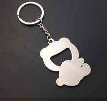 1个创意卡通熊猫造型开瓶器金属钥匙扣挂件汽车饰品包包挂饰可爱哥特风Y2K包挂绳带证件夹汽车饰品包包挂饰圣诞礼物汽车饰品老师朋友姐妹礼物创意