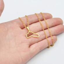 1 pièce Collier pendentif à gros charms de 5 cm, couleur argent/or, bijoux kurdes pour femmes et hommes