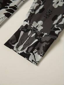 ABUGARCIA Men's Pattern Sun Protection Hoodie With Neck Gaiter, Long Sleeve Comfy Quick Dry Tops For Men's Outdoor Fishing Activities