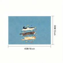 1/4/6/8/12 Stück bedruckte waschbare Tischsets aus Leinen, Oberflächenschutzmatten, Tischsets für Innen und Außen, geeignet für Feierlichkeiten, Küchen- und Esszimmerdekoration